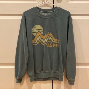 ASPEN Green Crewneck